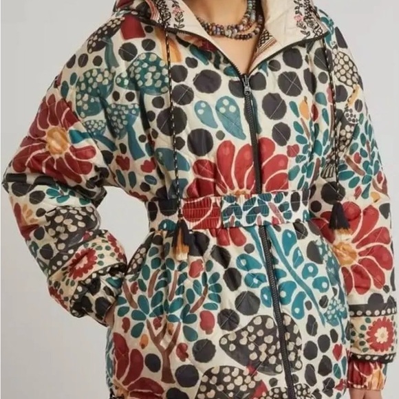 FARM RIO Jackets & Blazers - NEW FARM RIO romatic garden reversible puffer